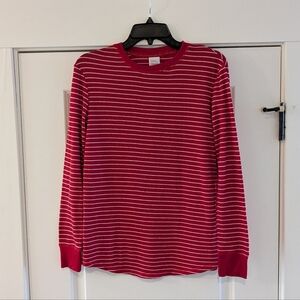 Stars Above Red & White Striped Pajama Top, Size XS